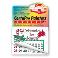 Stock Delivery Van Shape Calendar Pad Magnets W/Tear Away Calendar